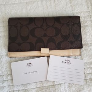 Coach Checkbook Holder